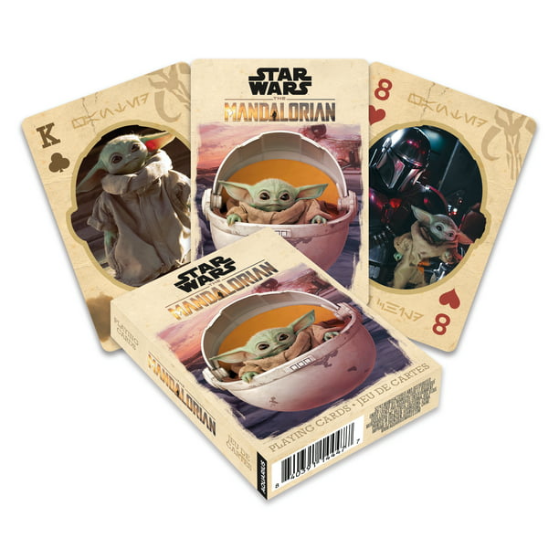 Aquarius Star Wars Playing Cards Mandalorian Baby Yoda The Child Grogu Shaped for sale online 